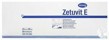2 x Zetuvit Non-Sterile Absorbent Compresses 20 x 20 cm (2 Packs of 50) - NEW