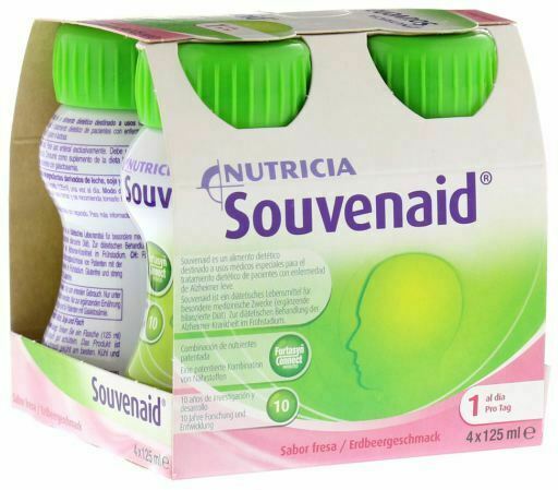 Nutricia Souvenaid Strawberry 4x125ml - NEW STOCK - Free P&P