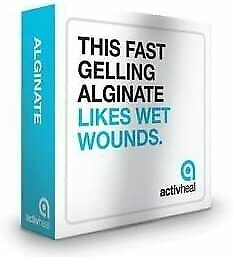 Activheal Alginate Wound Dressings 5cm x 5cm - Box of 10 - New Stock - Free P&P