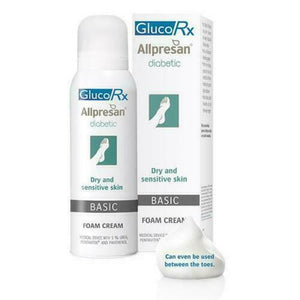 2 x GlucoRx Allpresan Diabetic Foot Foam Cream Basic (2 packs of 300ml)