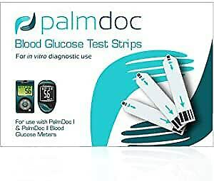 2 x Palmdoc Blood Glucose Test Strips - 2 packs of 50 - NEW STOCK - free P&P