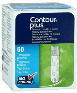 2 x Contour Plus Blood Glucose Test Strip - 2 packs of 50 - New stock
