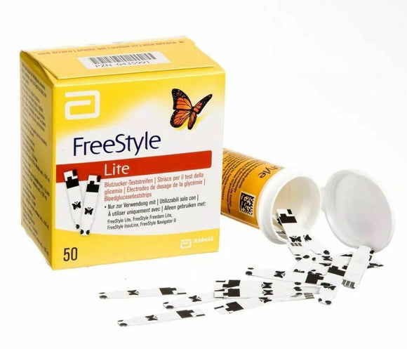 2 x FreeStyle Lite Blood Glucose Test Strips - (Abbott) 2 x 50 - New Stock
