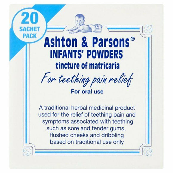 3 x Ashton & Parsons Infant Teething Powders 20 Sachets (3 x 20 Sachets)