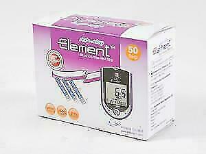 Element Blood Glucose Test Strips - pack of 50 - New stock - free P&P