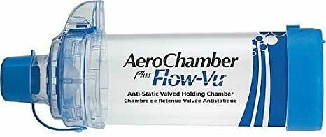 2 x Aerochamber Plus Flow Vu Blue Spacer Device for effective use of inhalers