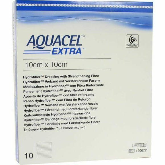 2 x Aquacel Extra 10cm x 10cm (2 Packs of 10)