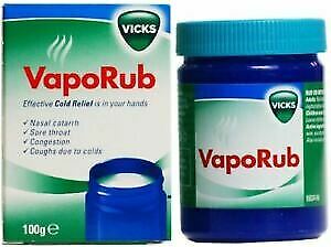 3 x Vicks Vaporub 100g Ointment Jar (3 packs of 100g) (Free P&P)