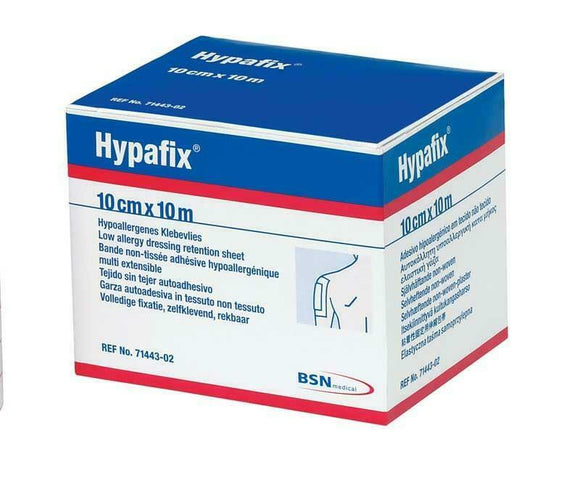 2 x Hypafix 10cm x 10m Adhesive Retention Tape (2 packs of 10m)