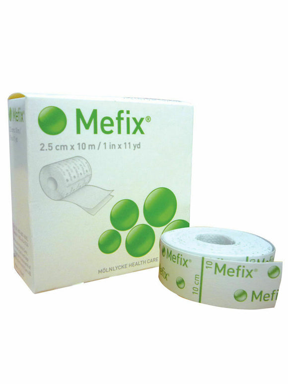 2 x Mefix Dressing Retention Tape 2.5cm x 10m (2 rolls of 10m) - NEW STOCK