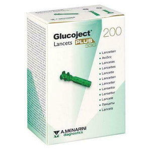 Glucoject Plus Lancets - Box of 200 - New Stock - Free P&P