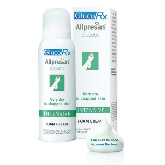 GlucoRx Allpresan Intensive Diabetic Foot Foam Cream 300ml - New - Free P&P