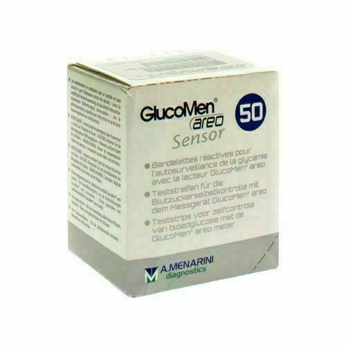 Glucomen Areo Blood Glucose Test Strips - Box of 50 - NEW STOCK - Free P&P