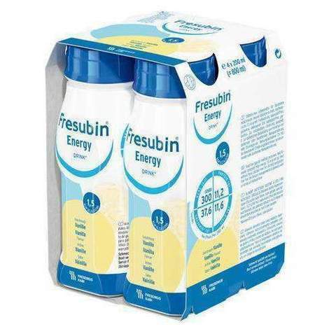 24 x Fresubin Energy 1.5kcal/ml Vanilla Flavour 200ml (6 x 4 x 200ml) - NEW