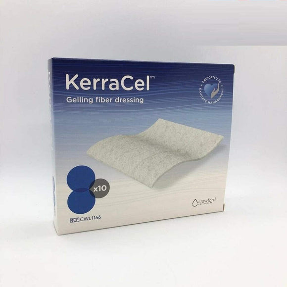 Kerracel Gelling Fibre Dressing 10cm x 10cm (x10)