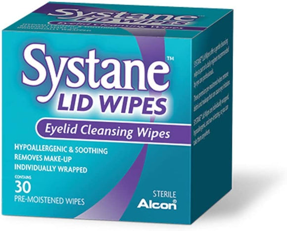 Systane Lid Wipes Eyelid Cleaner Wipes 30 Each