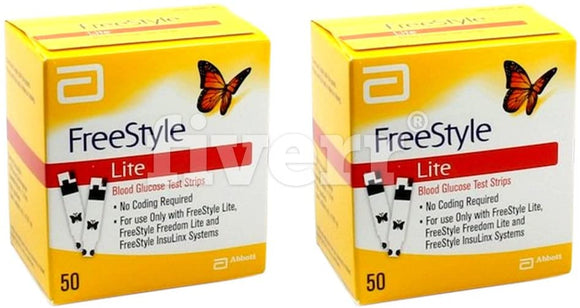 FreeStyle Lite Testing Strips 2x50 Brand New Sealed