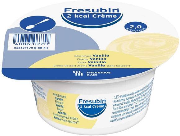 FRESENIUS FRESUBIN Creme 2KCAL 125G 4 TARRINES Vanilla