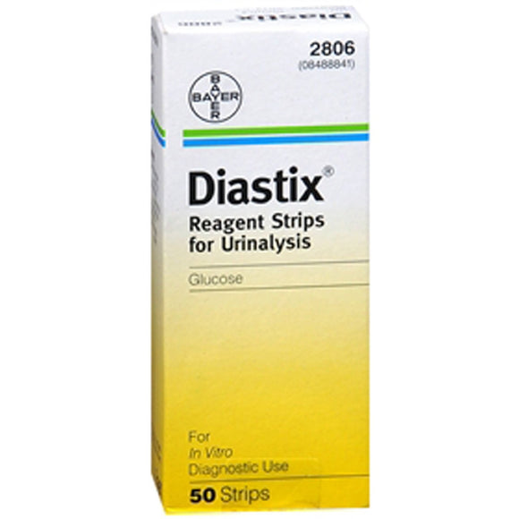 Diastix Reagent Strips For Urinalysis To Test Urine Glucose - 50 Strips