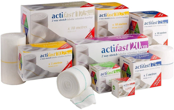 Activa Actifast 2 Way Stretch Tubular Retention Bandage (7.5cm x 10m, Blue)