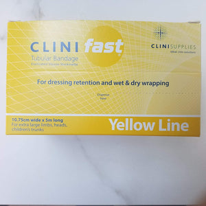 CliniFast Yellow Line 10.75cm x 5m Bandage x 1-327-6474