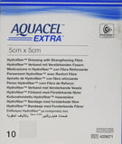 ConvaTec 3673282 AQUACEL Extra Hydrofiber Wound Dressing, 5x5cm (Pack of 10)