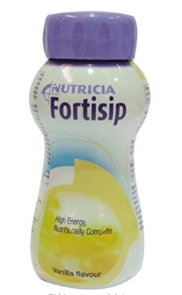 24x Fortisip Vanilla High Energy Milkshake Supplement 200ml Bottle